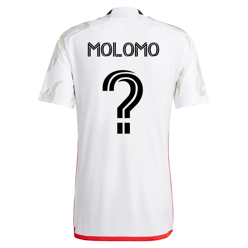 Børn Zach Molomo #0 Hvid Udebane Spillertrøjer 2023/24 Trøje T-Shirt