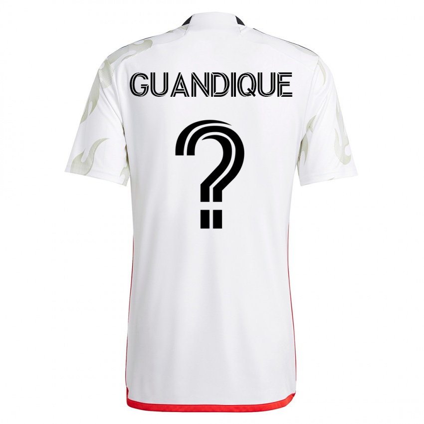 Børn Josmar Guandique #0 Hvid Udebane Spillertrøjer 2023/24 Trøje T-Shirt