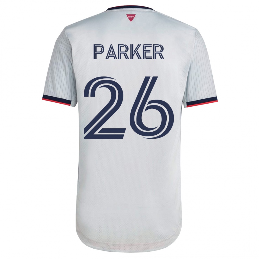 Børn Tim Parker #26 Hvid Udebane Spillertrøjer 2023/24 Trøje T-Shirt