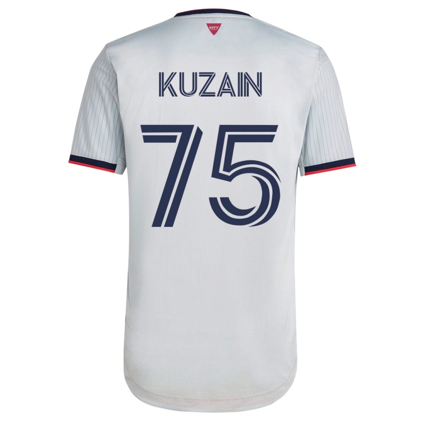 Børn Wan Kuzain #75 Hvid Udebane Spillertrøjer 2023/24 Trøje T-Shirt