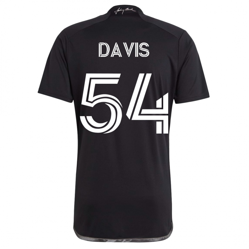 Børn Sean Davis #54 Sort Udebane Spillertrøjer 2023/24 Trøje T-Shirt