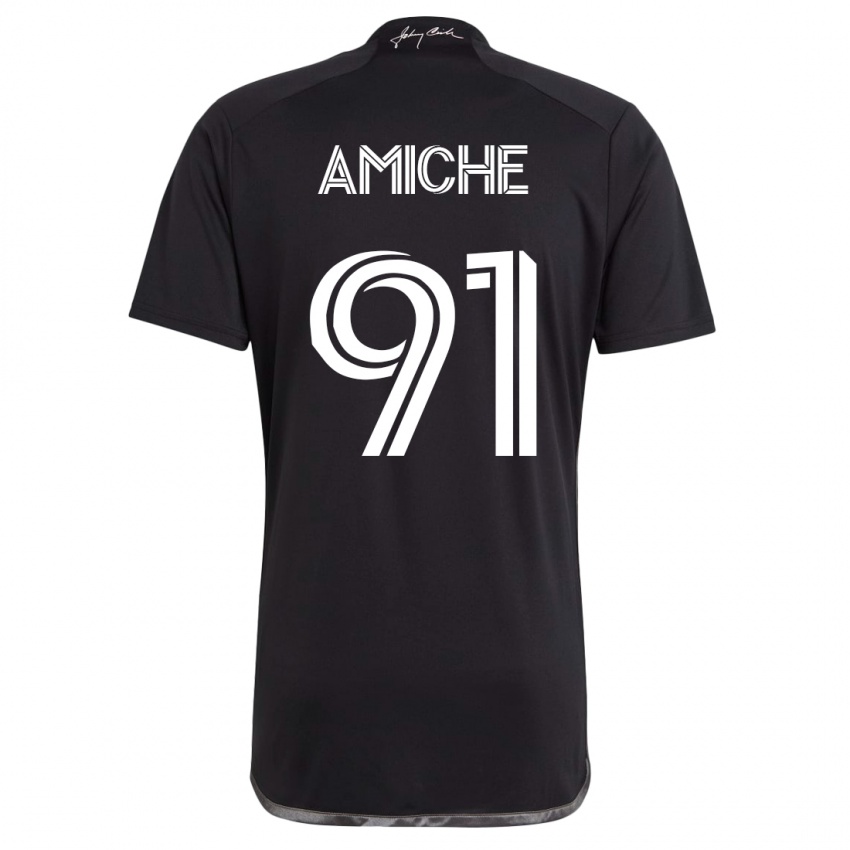 Børn Kemy Amiche #91 Sort Udebane Spillertrøjer 2023/24 Trøje T-Shirt