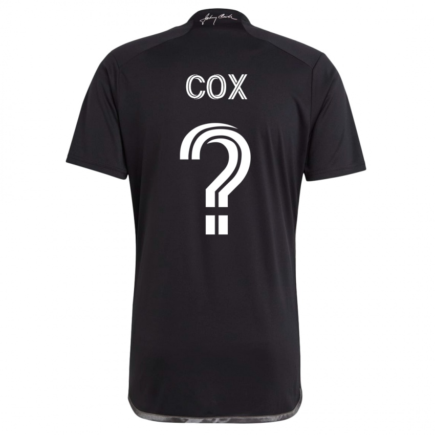 Børn Justin Cox #0 Sort Udebane Spillertrøjer 2023/24 Trøje T-Shirt