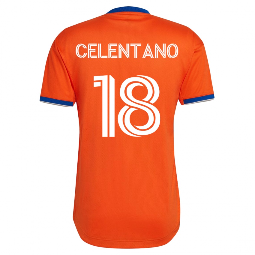 Børn Roman Celentano #18 Hvid Udebane Spillertrøjer 2023/24 Trøje T-Shirt