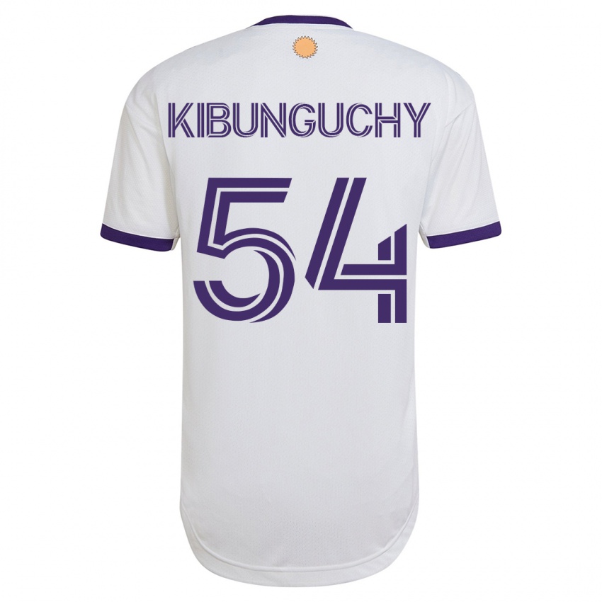 Børn Nabi Kibunguchy #54 Hvid Udebane Spillertrøjer 2023/24 Trøje T-Shirt