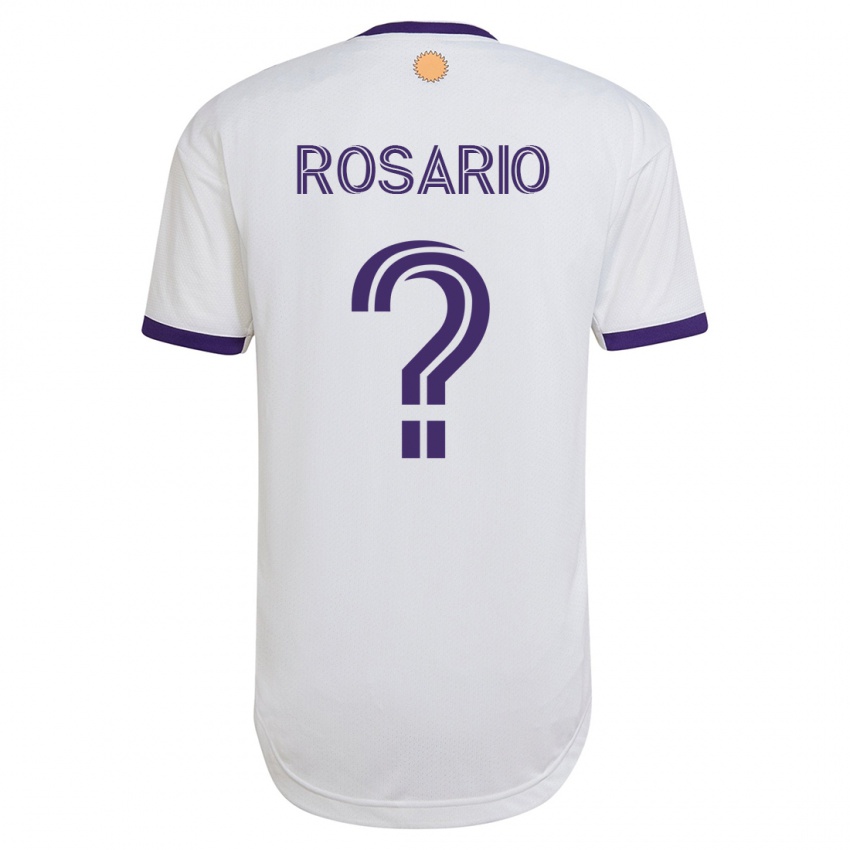 Børn Gabriel Rosario #0 Hvid Udebane Spillertrøjer 2023/24 Trøje T-Shirt