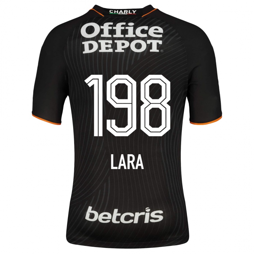 Børn Jesús Lara #198 Sort Udebane Spillertrøjer 2023/24 Trøje T-Shirt