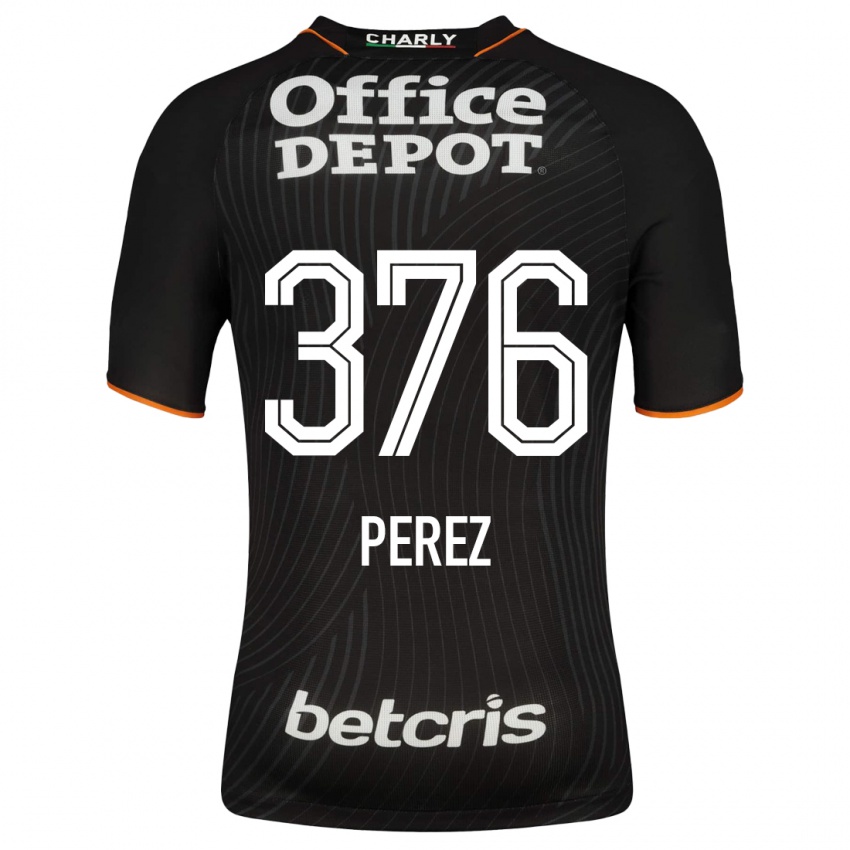 Børn Abraham Pérez #376 Sort Udebane Spillertrøjer 2023/24 Trøje T-Shirt