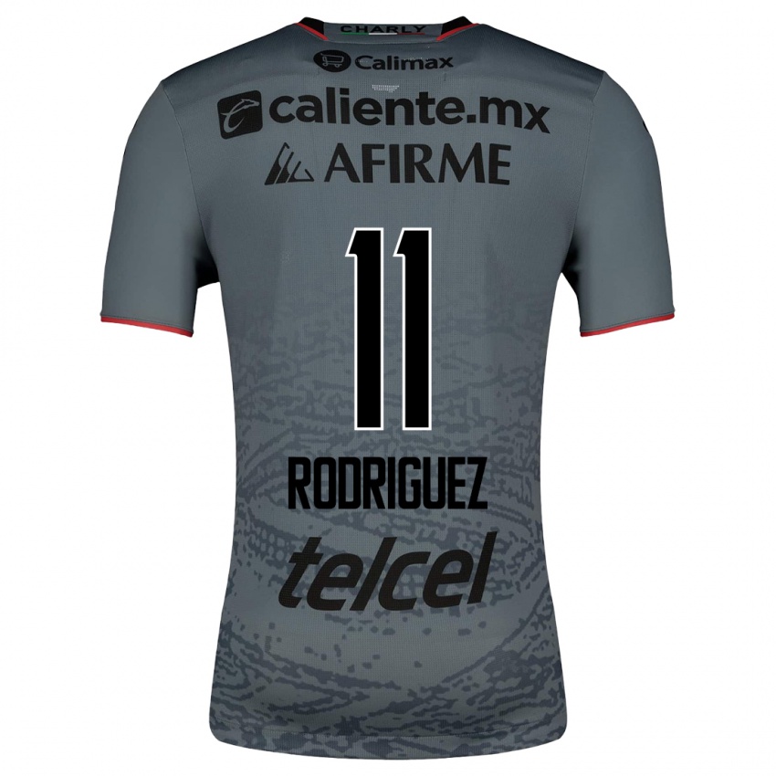Børn Lucas Rodríguez #11 Grå Udebane Spillertrøjer 2023/24 Trøje T-Shirt