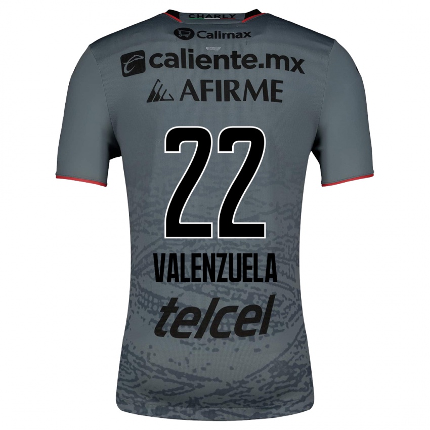 Børn Carlos Valenzuela #22 Grå Udebane Spillertrøjer 2023/24 Trøje T-Shirt