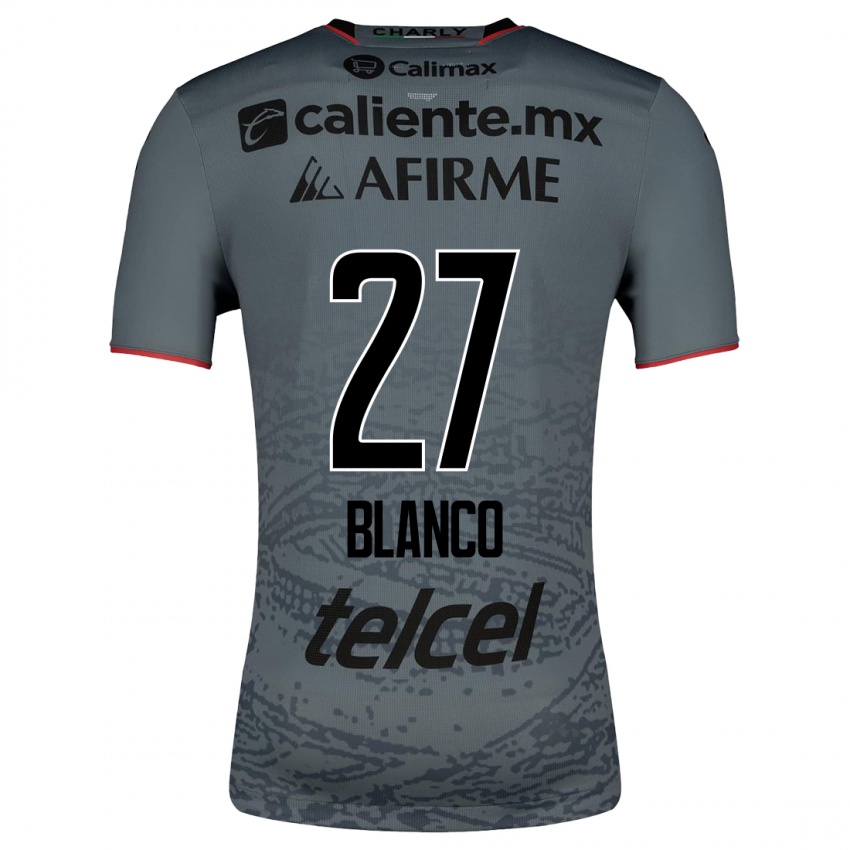 Børn Domingo Blanco #27 Grå Udebane Spillertrøjer 2023/24 Trøje T-Shirt