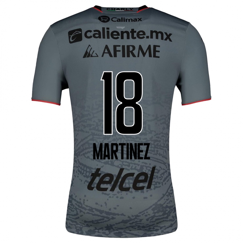 Børn Natividad Martínez #18 Grå Udebane Spillertrøjer 2023/24 Trøje T-Shirt