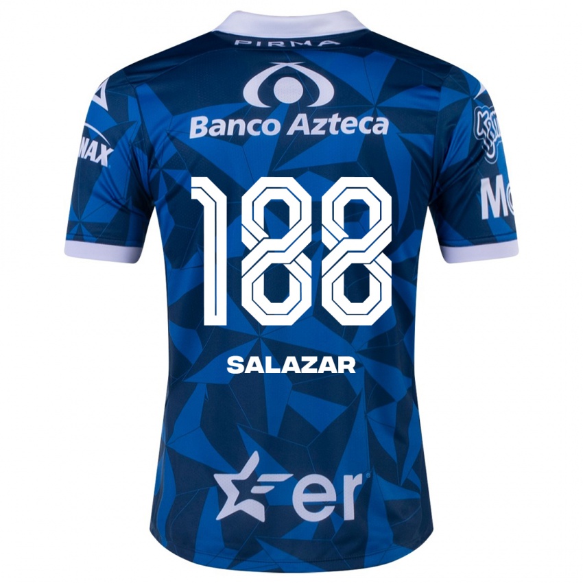 Børn Ronaldo Salazar #188 Blå Udebane Spillertrøjer 2023/24 Trøje T-Shirt