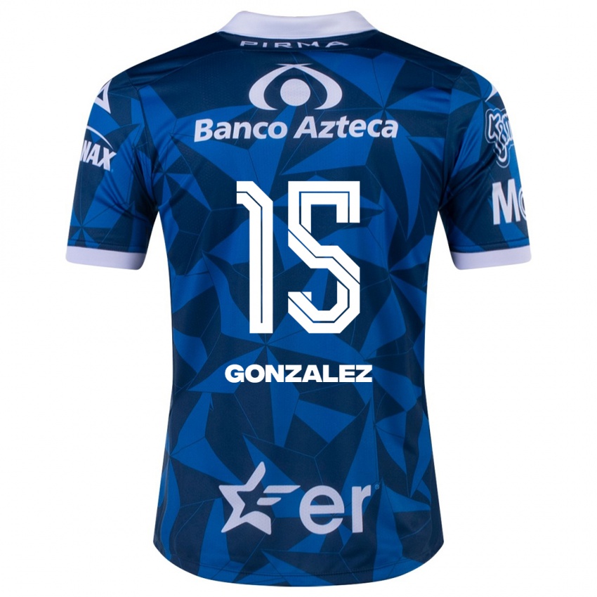 Børn Jaqueline González #15 Blå Udebane Spillertrøjer 2023/24 Trøje T-Shirt