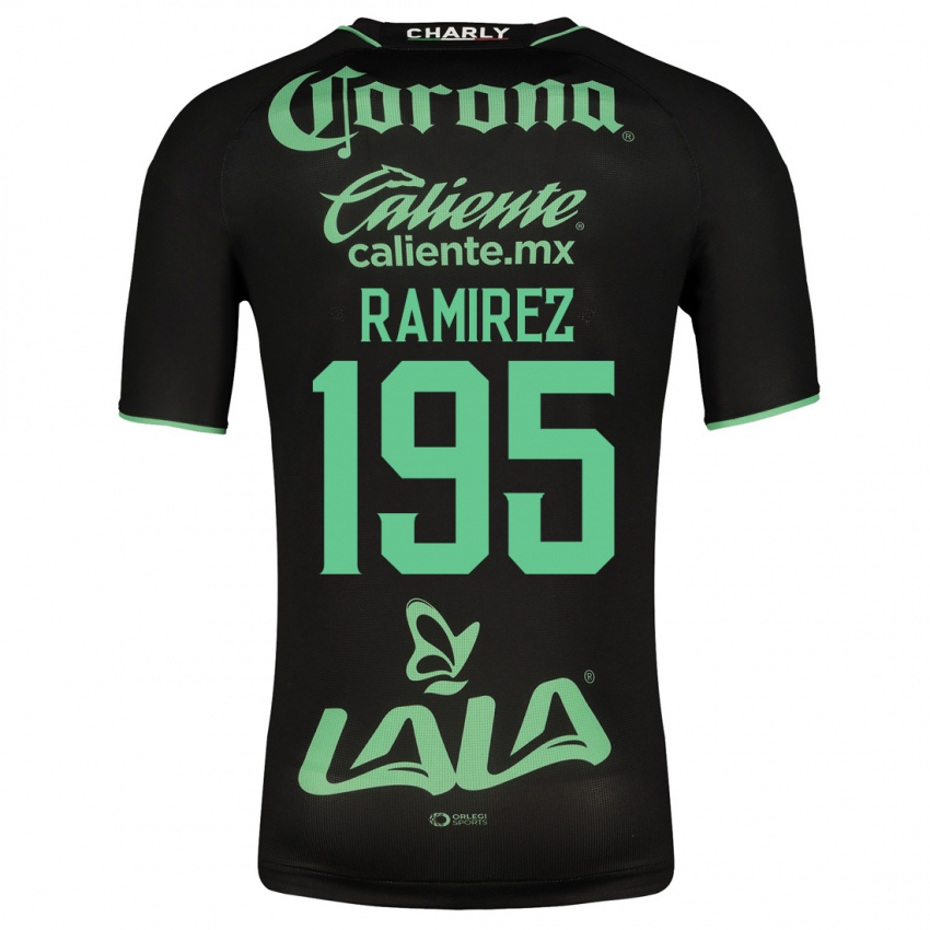 Børn Jesús Ramírez #195 Sort Udebane Spillertrøjer 2023/24 Trøje T-Shirt