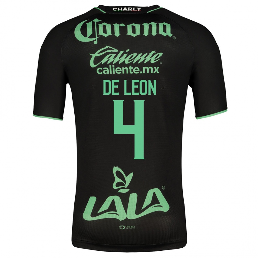 Børn Lourdes De León #4 Sort Udebane Spillertrøjer 2023/24 Trøje T-Shirt