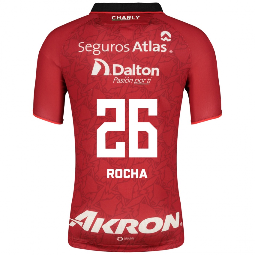 Børn Aldo Rocha #26 Rød Udebane Spillertrøjer 2023/24 Trøje T-Shirt