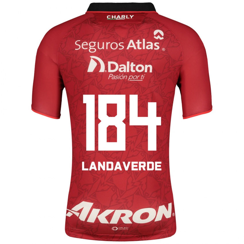 Børn Antero Landaverde #184 Rød Udebane Spillertrøjer 2023/24 Trøje T-Shirt