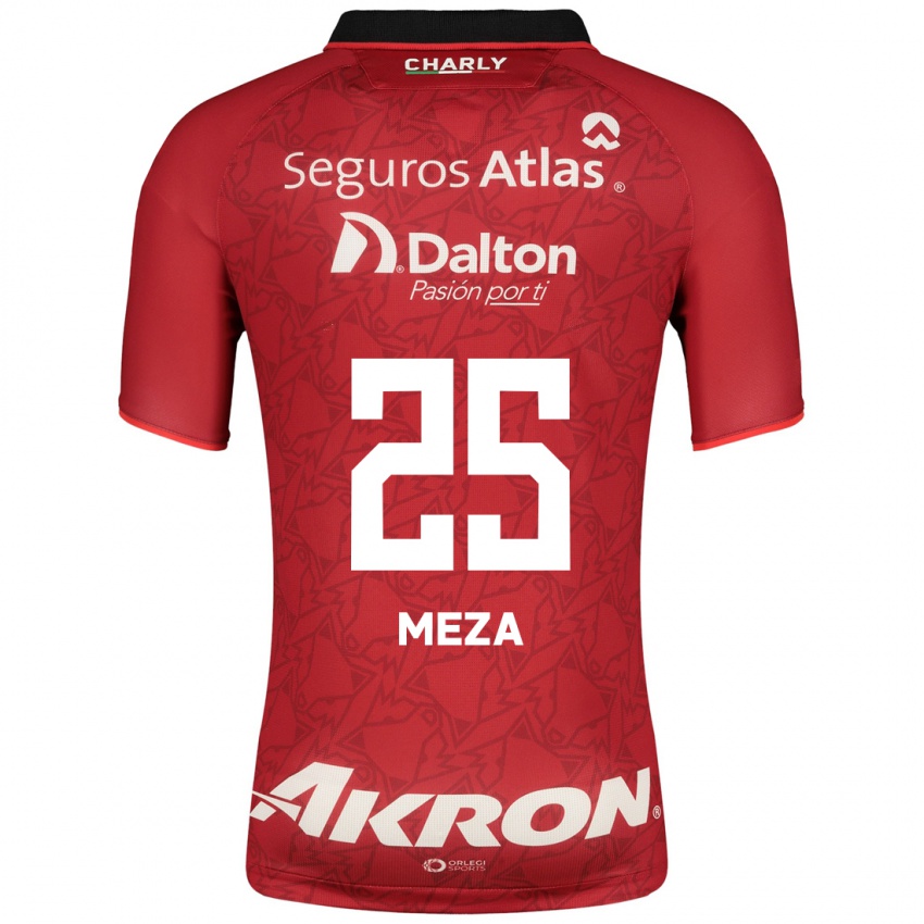 Børn Daniela Meza #25 Rød Udebane Spillertrøjer 2023/24 Trøje T-Shirt