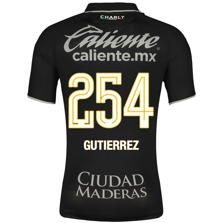 Børn Alan Gutiérrez #254 Sort Udebane Spillertrøjer 2023/24 Trøje T-Shirt
