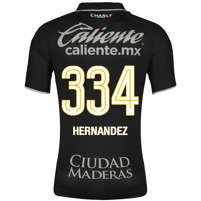 Børn Alan Hernández #334 Sort Udebane Spillertrøjer 2023/24 Trøje T-Shirt