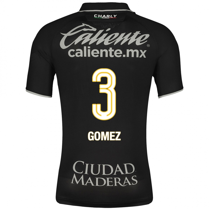 Børn Karen Gómez #3 Sort Udebane Spillertrøjer 2023/24 Trøje T-Shirt