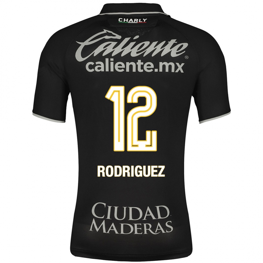Børn Lixy Rodríguez #12 Sort Udebane Spillertrøjer 2023/24 Trøje T-Shirt