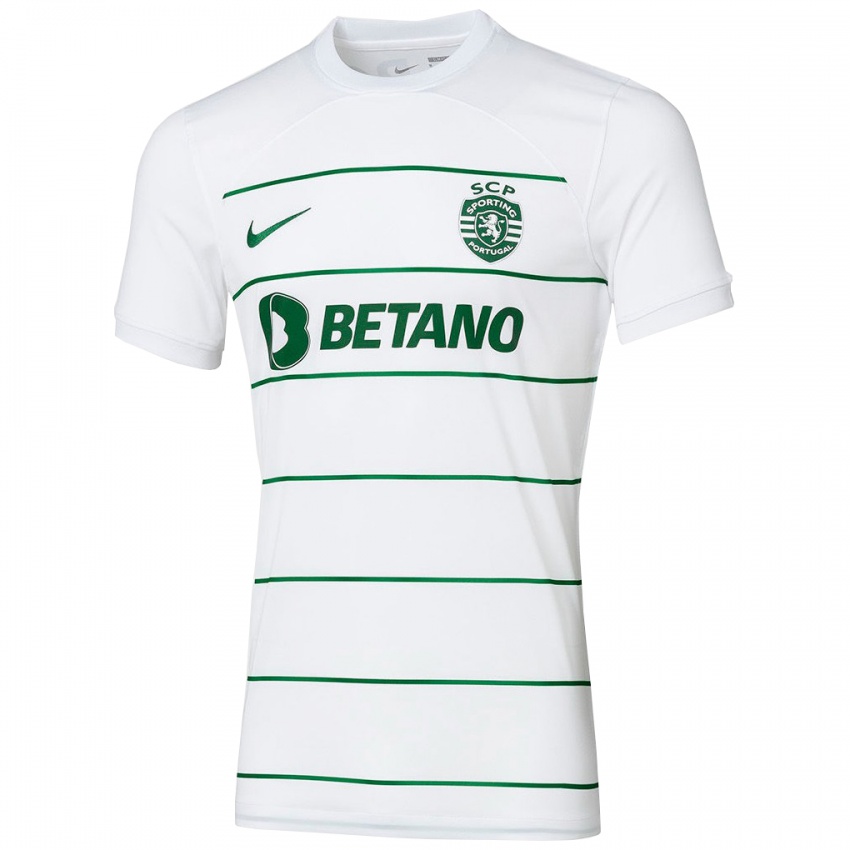 Børn Sebastián Coates #4 Hvid Udebane Spillertrøjer 2023/24 Trøje T-Shirt