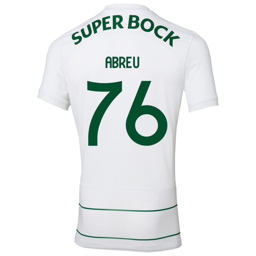 Børn Diogo Abreu #76 Hvid Udebane Spillertrøjer 2023/24 Trøje T-Shirt
