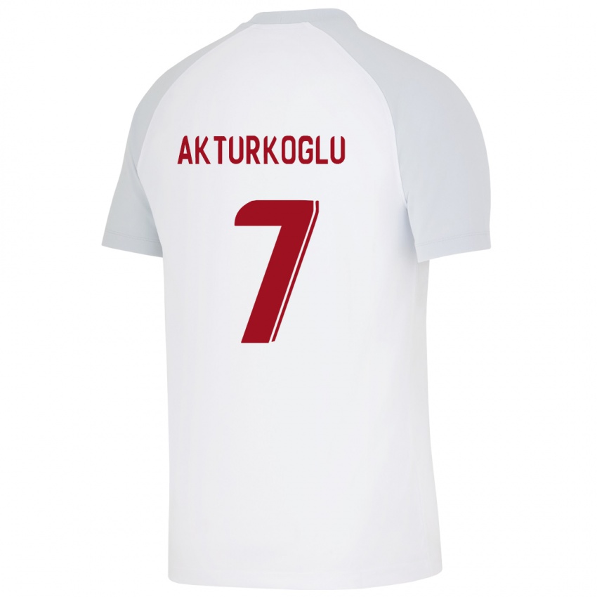 Børn Kerem Aktürkoğlu #7 Hvid Udebane Spillertrøjer 2023/24 Trøje T-Shirt