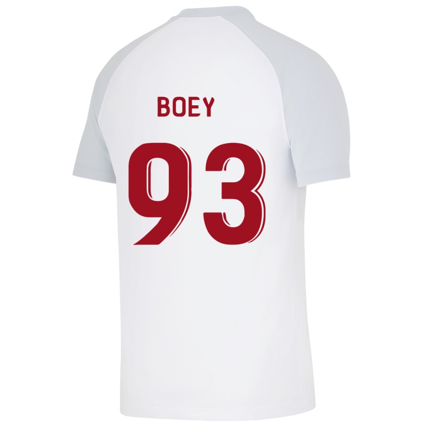 Børn Sacha Boey #93 Hvid Udebane Spillertrøjer 2023/24 Trøje T-Shirt