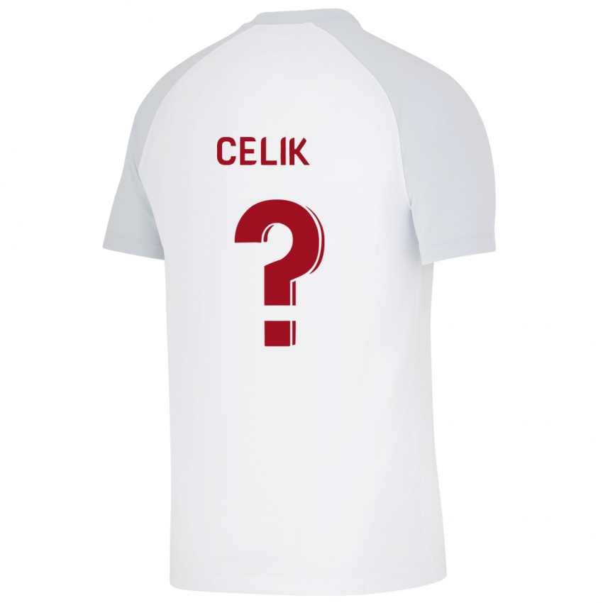 Børn Berke Celik #0 Hvid Udebane Spillertrøjer 2023/24 Trøje T-Shirt