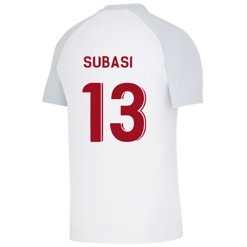 Børn Kadir Subasi #13 Hvid Udebane Spillertrøjer 2023/24 Trøje T-Shirt