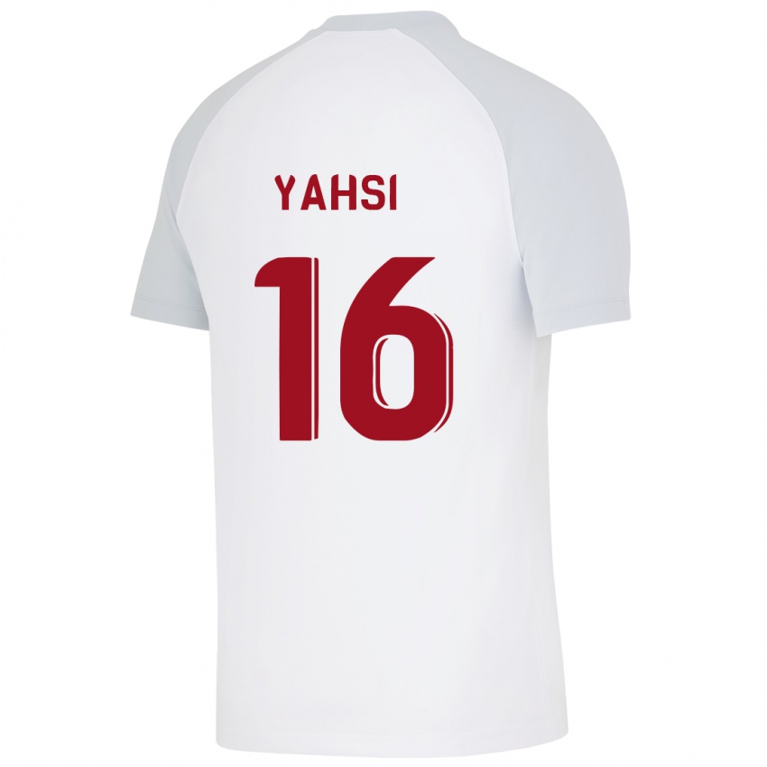 Børn Ismail Yahsi #16 Hvid Udebane Spillertrøjer 2023/24 Trøje T-Shirt