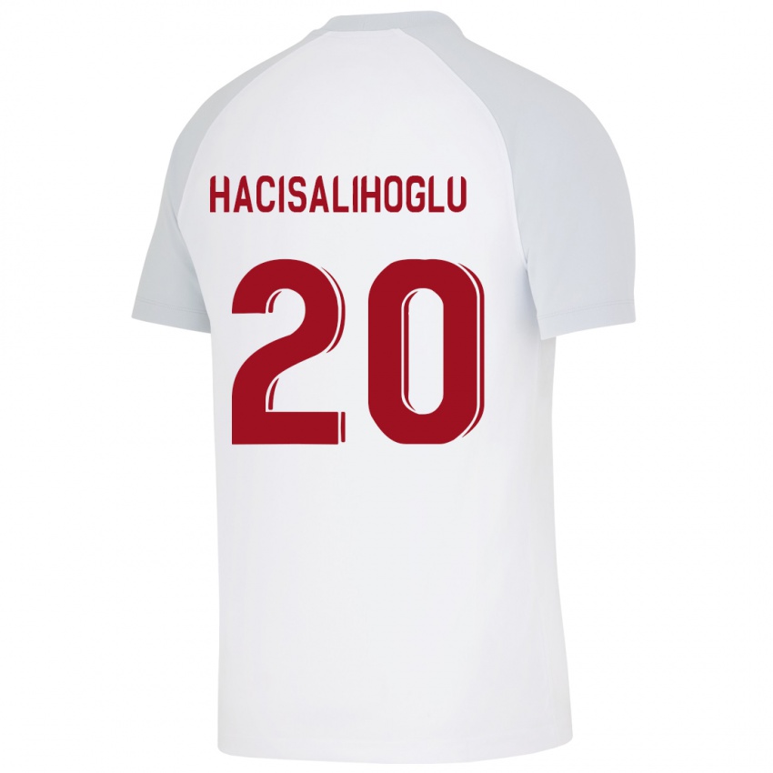 Børn Arda Hacisalihoglu #20 Hvid Udebane Spillertrøjer 2023/24 Trøje T-Shirt