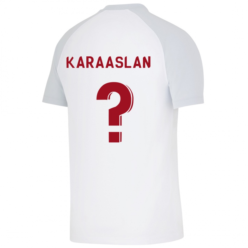 Børn Ahmet Kerem Karaaslan #0 Hvid Udebane Spillertrøjer 2023/24 Trøje T-Shirt