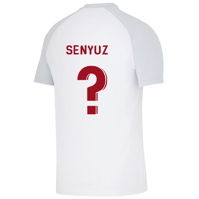 Børn Kerem Senyüz #0 Hvid Udebane Spillertrøjer 2023/24 Trøje T-Shirt