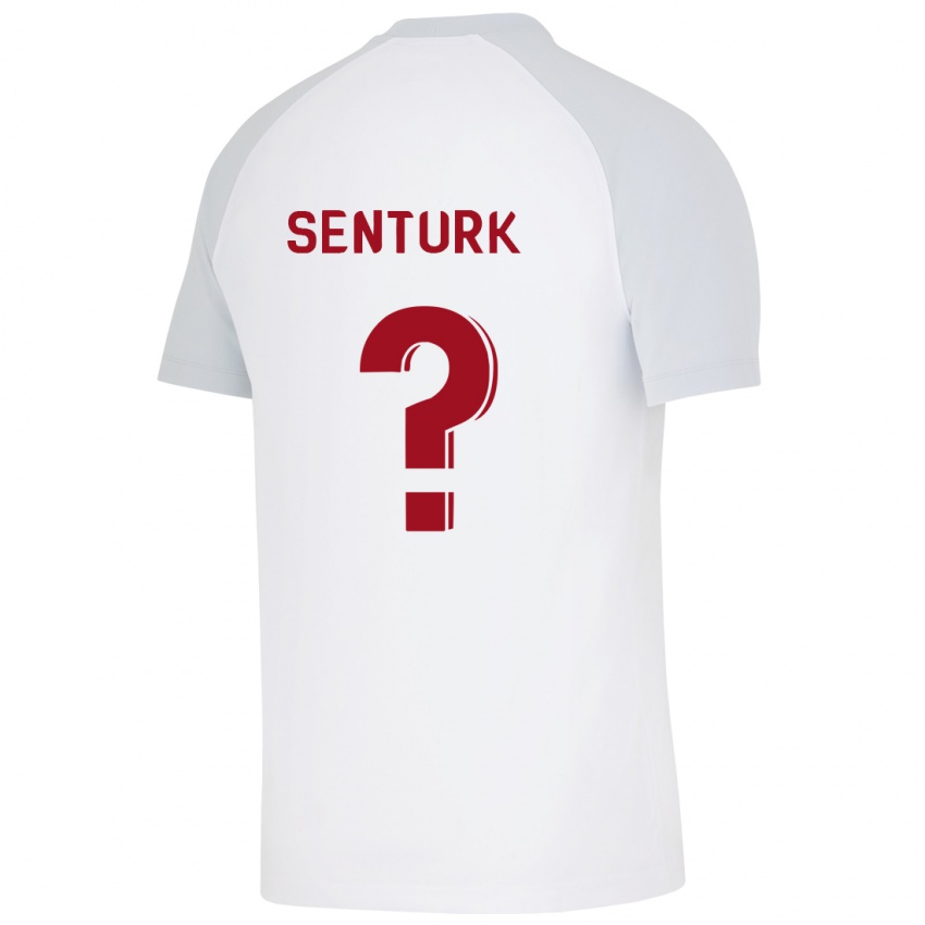 Børn Haktan Sentürk #0 Hvid Udebane Spillertrøjer 2023/24 Trøje T-Shirt