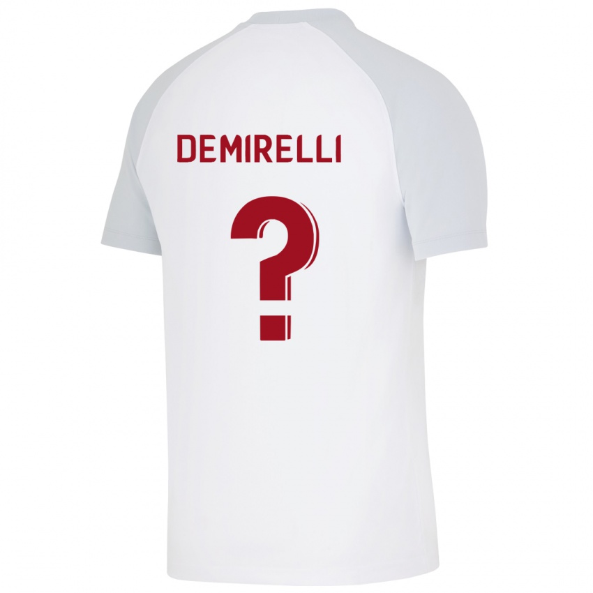 Børn Ahmet Demirelli #0 Hvid Udebane Spillertrøjer 2023/24 Trøje T-Shirt