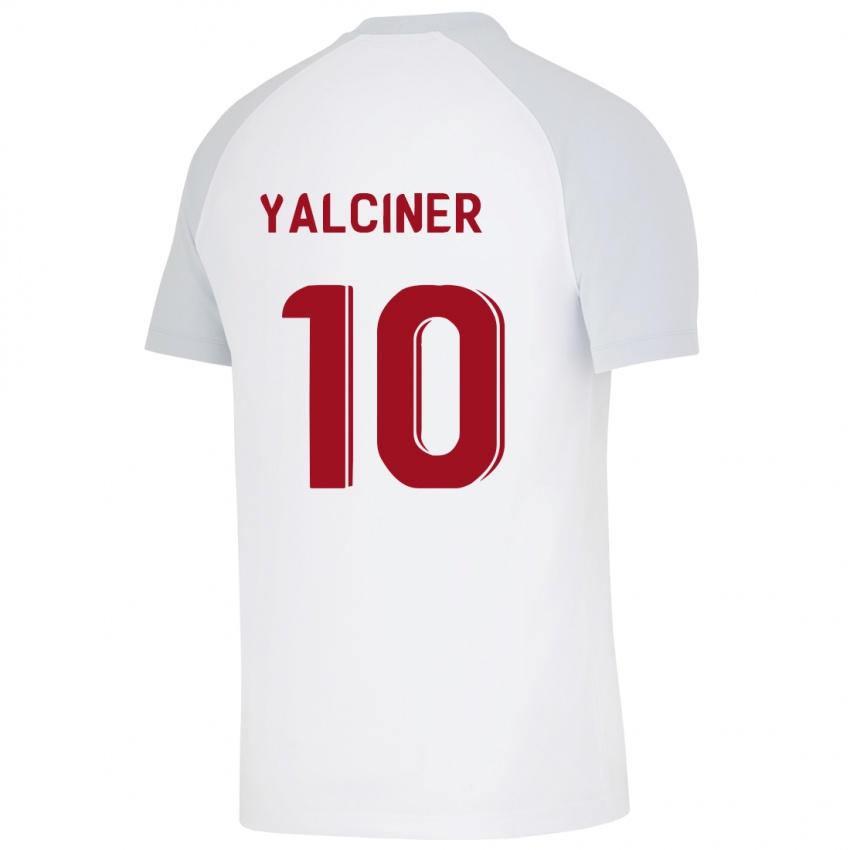 Børn İsmigül Yalçıner #10 Hvid Udebane Spillertrøjer 2023/24 Trøje T-Shirt