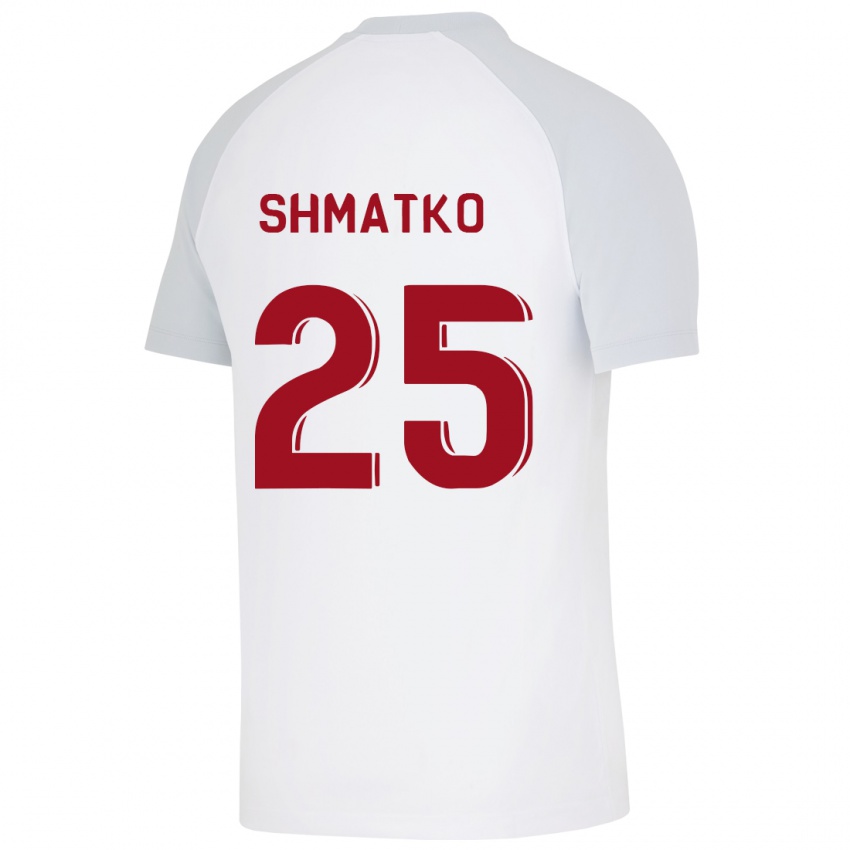 Børn Lyubov Shmatko #25 Hvid Udebane Spillertrøjer 2023/24 Trøje T-Shirt