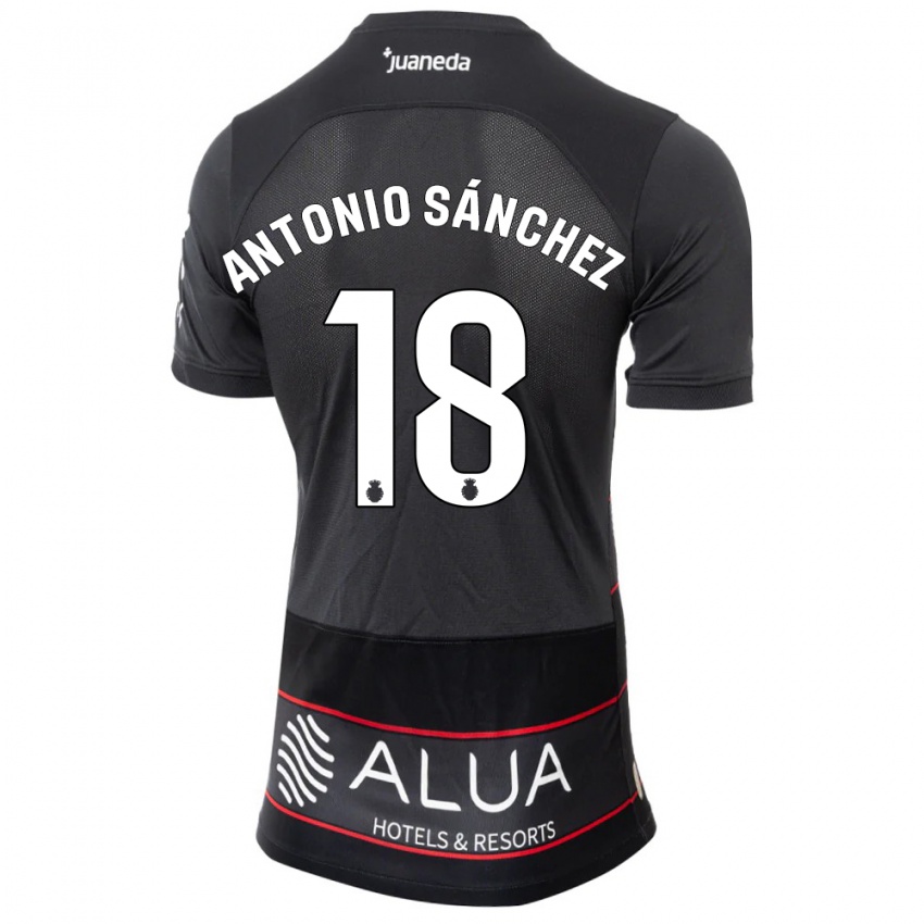 Børn Antonio Sánchez #18 Sort Udebane Spillertrøjer 2023/24 Trøje T-Shirt