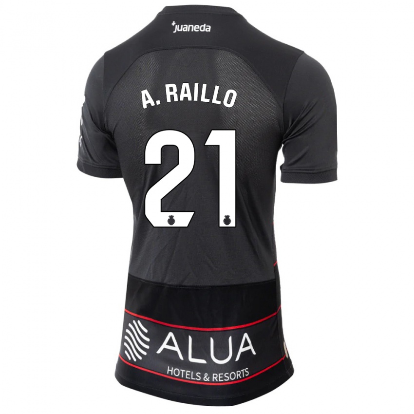 Børn Antonio Raíllo #21 Sort Udebane Spillertrøjer 2023/24 Trøje T-Shirt