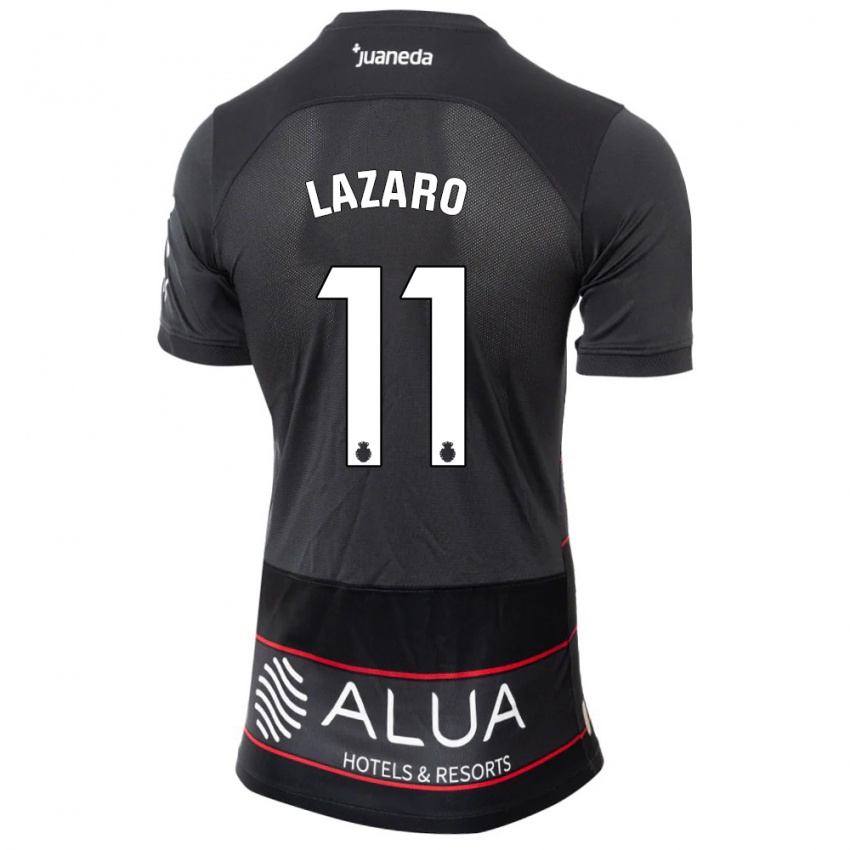 Børn Victor Lázaro #11 Sort Udebane Spillertrøjer 2023/24 Trøje T-Shirt