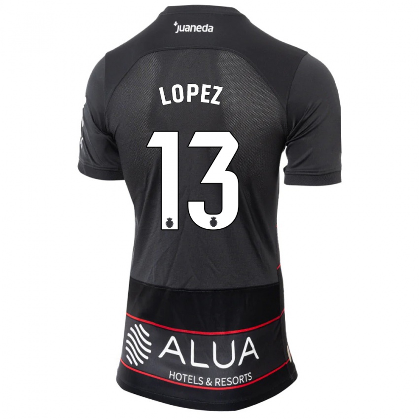 Børn Iván López #13 Sort Udebane Spillertrøjer 2023/24 Trøje T-Shirt