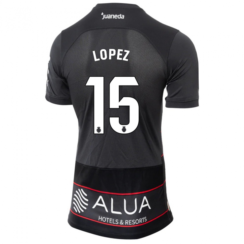 Børn Marc López #15 Sort Udebane Spillertrøjer 2023/24 Trøje T-Shirt