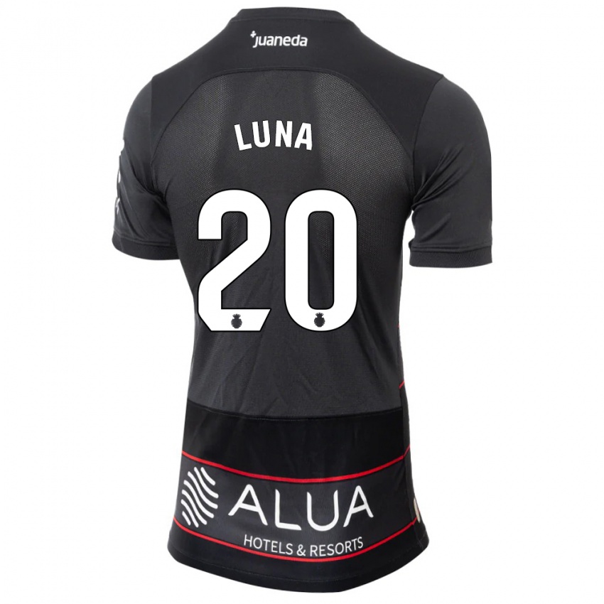 Børn Daniel Luna #20 Sort Udebane Spillertrøjer 2023/24 Trøje T-Shirt