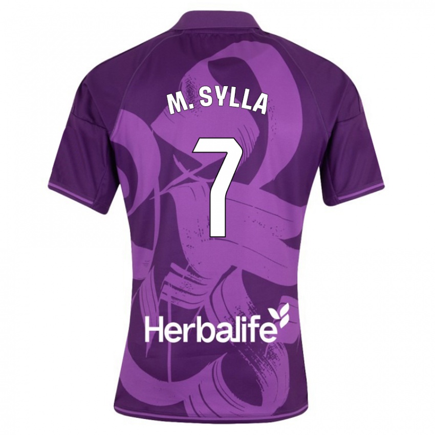 Børn Mamadou Sylla #7 Viol Udebane Spillertrøjer 2023/24 Trøje T-Shirt