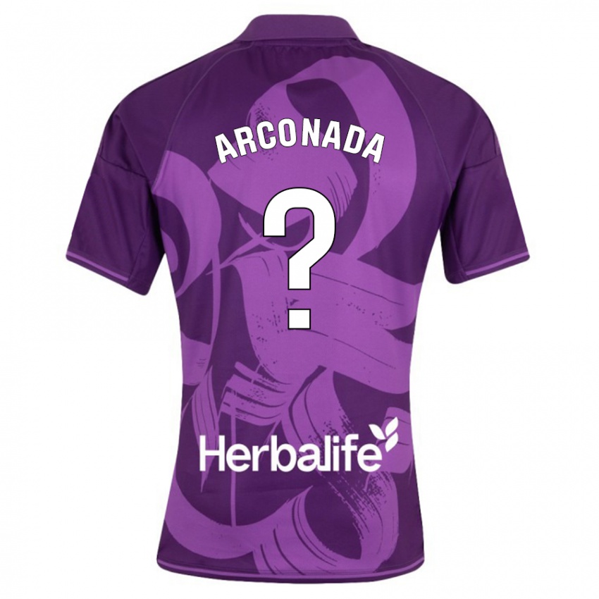 Børn Diego Arconada #0 Viol Udebane Spillertrøjer 2023/24 Trøje T-Shirt