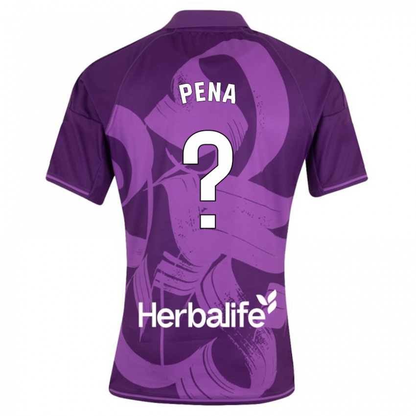 Børn Adrián Peña #0 Viol Udebane Spillertrøjer 2023/24 Trøje T-Shirt